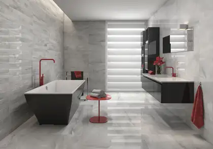 Настенная плитка Geotiles Akros Gris RLV 30 х 90 см 418425