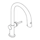 Змішувач кухонний Hansgrohe Aqittura M91 FilterSystem 210 1jet pull-out Sbox з картриджем Harmony, хром (76800000)