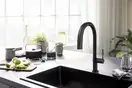 Смеситель для кухни Hansgrohe Aqittura M91 FilterSystem 210, 1jet (цвет - чёрный матовый) 76801670