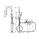Hansgrohe Aqittura M91 FilterSystem 210, сталь (76803800)