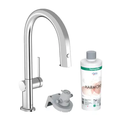 Змішувач кухонний Hansgrohe Aqittura M91 FilterSystem 210 1jet pull-out Sbox з картриджем Harmony, хром (76800000) Змішувач кухонний Hansgrohe Aqittura M91 FilterSystem 210 1jet pull-out Sbox з картриджем Harmony, хром (76800000)