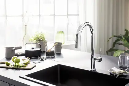 Змішувач кухонний Hansgrohe Aqittura M91 FilterSystem 210 1jet pull-out Sbox з картриджем Harmony, хром (76800000) Змішувач кухонний Hansgrohe Aqittura M91 FilterSystem 210 1jet pull-out Sbox з картриджем Harmony, хром (76800000)