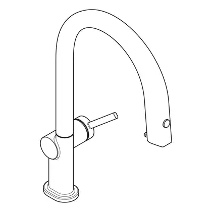 Смеситель для кухни Hansgrohe Aqittura M91 FilterSystem 210, 1jet (цвет - чёрный матовый) 76801670
