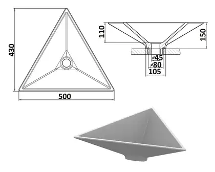 Snail Умивальник «Пегас» Перу Т109 (114T109)