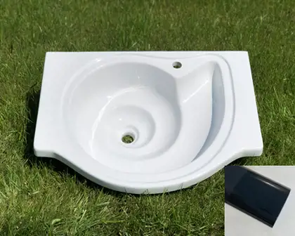 Snail Умивальник «Наутилус» А600 Антрацит глянец (101A600) Snail Умивальник «Наутилус» А600 Антрацит глянец (101A600)