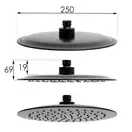 Душевой гарнитур Yoka BERGEN 25 BLACK черный (BP.BERGEN 25 BLK)
