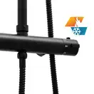 Душевой гарнитур Yoka BERGEN 25 BLACK черный с термостатом (BP.BERGEN THERM 25 BLK)