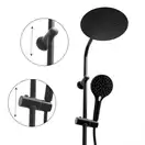 Душевой гарнитур Yoka BERGEN 25 BLACK черный с термостатом (BP.BERGEN THERM 25 BLK)