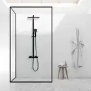 Душевой гарнитур Yoka CUBE 30 BLACK черный с термостатом (BP.CUBE THERM 30 BLK)