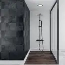 Душовий гарнітур Yoka FERRA 25 BLACK черный з термостатом (BP.FERRA THERM 25 BLK)