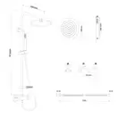 Душовий гарнітур Yoka FERRA 25 BLACK черный з термостатом (BP.FERRA THERM 25 BLK)