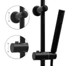 Душовий гарнітур Yoka FERRA 25 BLACK черный з термостатом (BP.FERRA THERM 25 BLK)