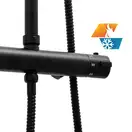 Душевой гарнитур Yoka FLOVA 20 BLACK черный с термостатом (BP.FLOVA THERM 20 BLK)