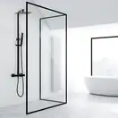 Душовий гарнітур Yoka GIRA 25 BLACK черный з термостатом (BP.GIRA THERM 25 BLK)