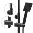 Душевой гарнитур Yoka OSLO 30 BLACK черный с полкой и краном (BP.OSLO 30 BLK)