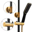 Душовий гарнітур Yoka ROXY GOLD BLACK MATT золотий з виливом (BP.ROXY)