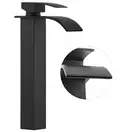 Смеситель для раковины (умывальника) Yoka NIAGARA 36 BLACK черний высокий (BU.NIAGARA 36-BLK)