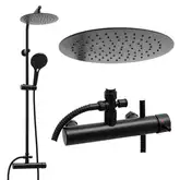 Душевой гарнитур Yoka BERGEN 25 BLACK черный (BP.BERGEN 25 BLK)