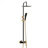Душовий гарнітур Yoka ROXY GOLD BLACK MATT золотий з виливом (BP.ROXY)