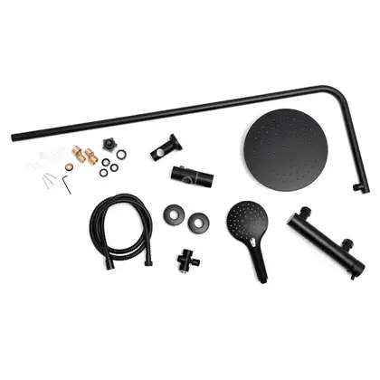 Душевой гарнитур Yoka BERGEN 25 BLACK черный (BP.BERGEN 25 BLK)