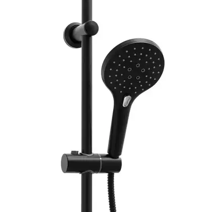 Душевой гарнитур Yoka BERGEN 25 BLACK черный с термостатом (BP.BERGEN THERM 25 BLK) Душевой гарнитур Yoka BERGEN 25 BLACK черный с термостатом (BP.BERGEN THERM 25 BLK)