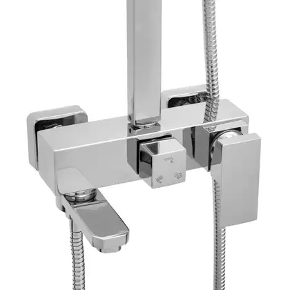 Душевой гарнитур Yoka CUBE 30 CHROM хром с изливом (BP.CUBE-30-CHR) Душевой гарнитур Yoka CUBE 30 CHROM хром с изливом (BP.CUBE-30-CHR)