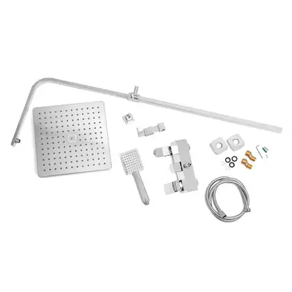 Душевой гарнитур Yoka CUBE 30 CHROM хром с изливом (BP.CUBE-30-CHR) Душевой гарнитур Yoka CUBE 30 CHROM хром с изливом (BP.CUBE-30-CHR)