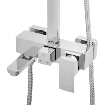 Душовий гарнітур Yoka CUBE 25 CHROM хром з виливом (BP.CUBE 25 CHR) Душовий гарнітур Yoka CUBE 25 CHROM хром з виливом (BP.CUBE 25 CHR)