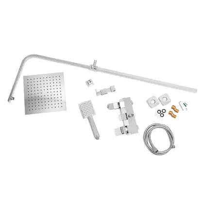 Душовий гарнітур Yoka CUBE 25 CHROM хром з виливом (BP.CUBE 25 CHR) Душовий гарнітур Yoka CUBE 25 CHROM хром з виливом (BP.CUBE 25 CHR)
