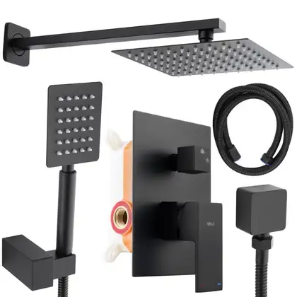 Душевой гарнитур скрытого монтажа Yoka DUAL BLACK + BOX черный (BP.DUAL-BLK) Душевой гарнитур скрытого монтажа Yoka DUAL BLACK + BOX черный (BP.DUAL-BLK)