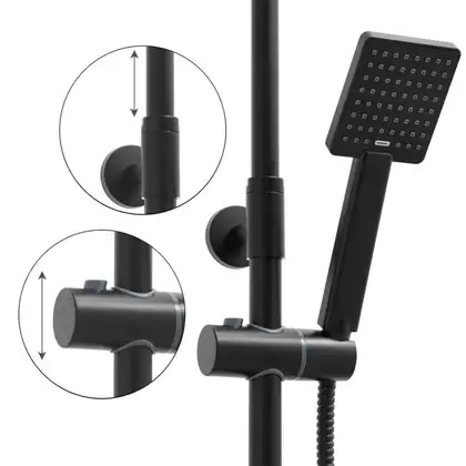 Душевой гарнитур Yoka FLOVA 20 BLACK черный (BP.FLOVA 20 BLK) Душевой гарнитур Yoka FLOVA 20 BLACK черный (BP.FLOVA 20 BLK)