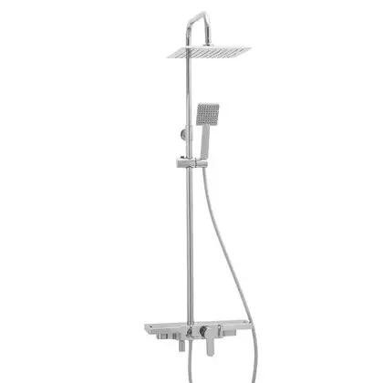 Душовий гарнітур Yoka OSLO 25 CHROM хром з полицею та краном (BP.OSLO 25 CHR) Душовий гарнітур Yoka OSLO 25 CHROM хром з полицею та краном (BP.OSLO 25 CHR)