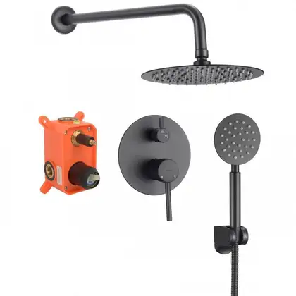 Yoka STUDIO 30 Душовий гарнітур прихований, чорний (BP.STUDIO 30 BLK) Yoka STUDIO 30 Душовий гарнітур прихований, чорний (BP.STUDIO 30 BLK)