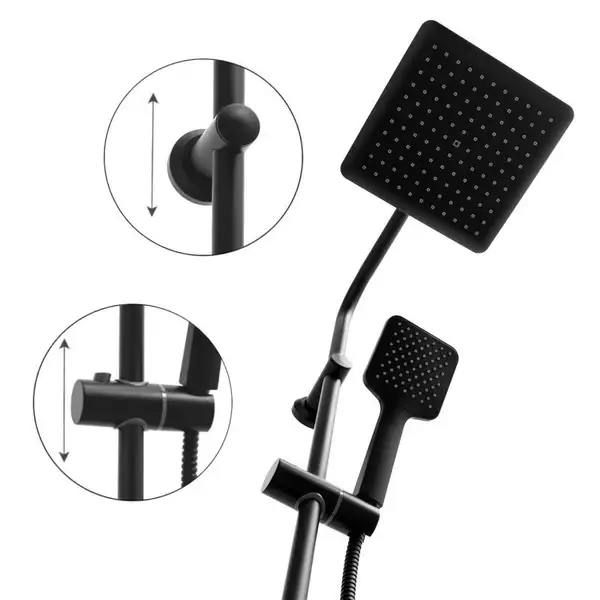 Душовий гарнітур Yoka BODO 23 BLACK черный (BP.BODO 23 BLK)