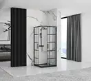 Душова Кабіна REA Concept Чорний 90x90 + Душовий Піддон Savoy Чорний KPL-K5478-K4803 (KPL-5478-4803)