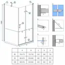 Душова Кабіна REA Molier Хром 100x90 KPL-6371-8535