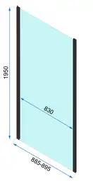Душова Кабіна REA Rapid Slide 100x80 KPL-6400-6421