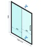 Душова Кабіна REA Rapid Slide 150x80 KPL-6405-6421