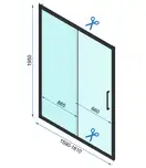 Душова Кабіна REA Rapid Slide 150x80 KPL-6405-6421
