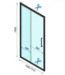 Душова Кабіна REA Rapid Slide 160x90 KPL-6406-6422