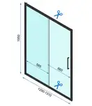 Душова Кабіна REA Rapid Slide 160x90 KPL-6406-6422