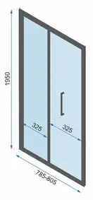Rea Душова Кабіна Rapid Fold 90x100 KPL-6419-6423