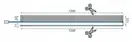 Душова Стінка REA Aero Хром 100 + EVO KPL-7551-08945