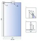 Душова Стінка REA Aero Хром 90 + EVO KPL-7553-08949