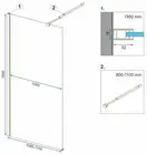 Душова Стінка REA Aero Золото 110 + Evo KPL-8441-00653