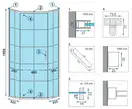 Душова Кабіна REA HEX 80x80 + Душевий Піддон 80x80 KPL-8969-8543