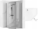Душова Кабіна Rea Axin 80x80 + Душовий Піддон 80x80 KPL-K8778-8544