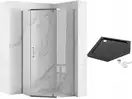 Душова Кабіна Rea Axin 90x90 + Душевий Піддон Чорний 90x90 KPL-K8779-8543