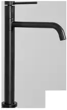 Rea Lugano Slim Смеситель для раковины, высокий черный (REA-B5001)