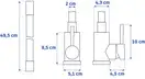 Змішувач для кухні REA CLEVER BLACK GOLD MATT чорний\матове золото (REA-B5219)